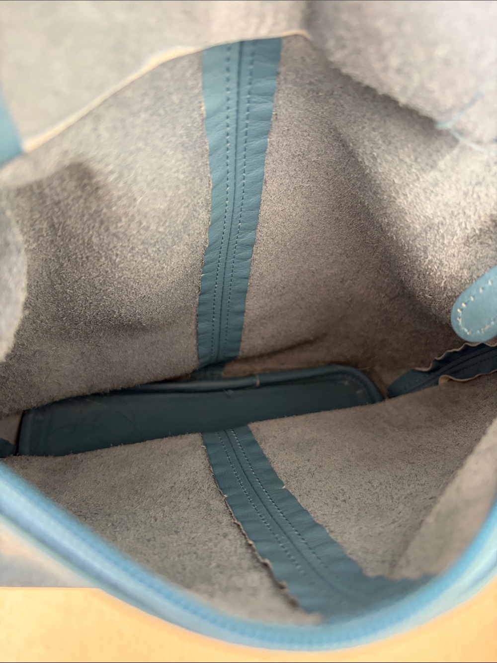 VINTAGE RARE Coach Soho Mini Bucket Bag (or Mini Lightweight Bag) TEAL color - Picture 8 of 14